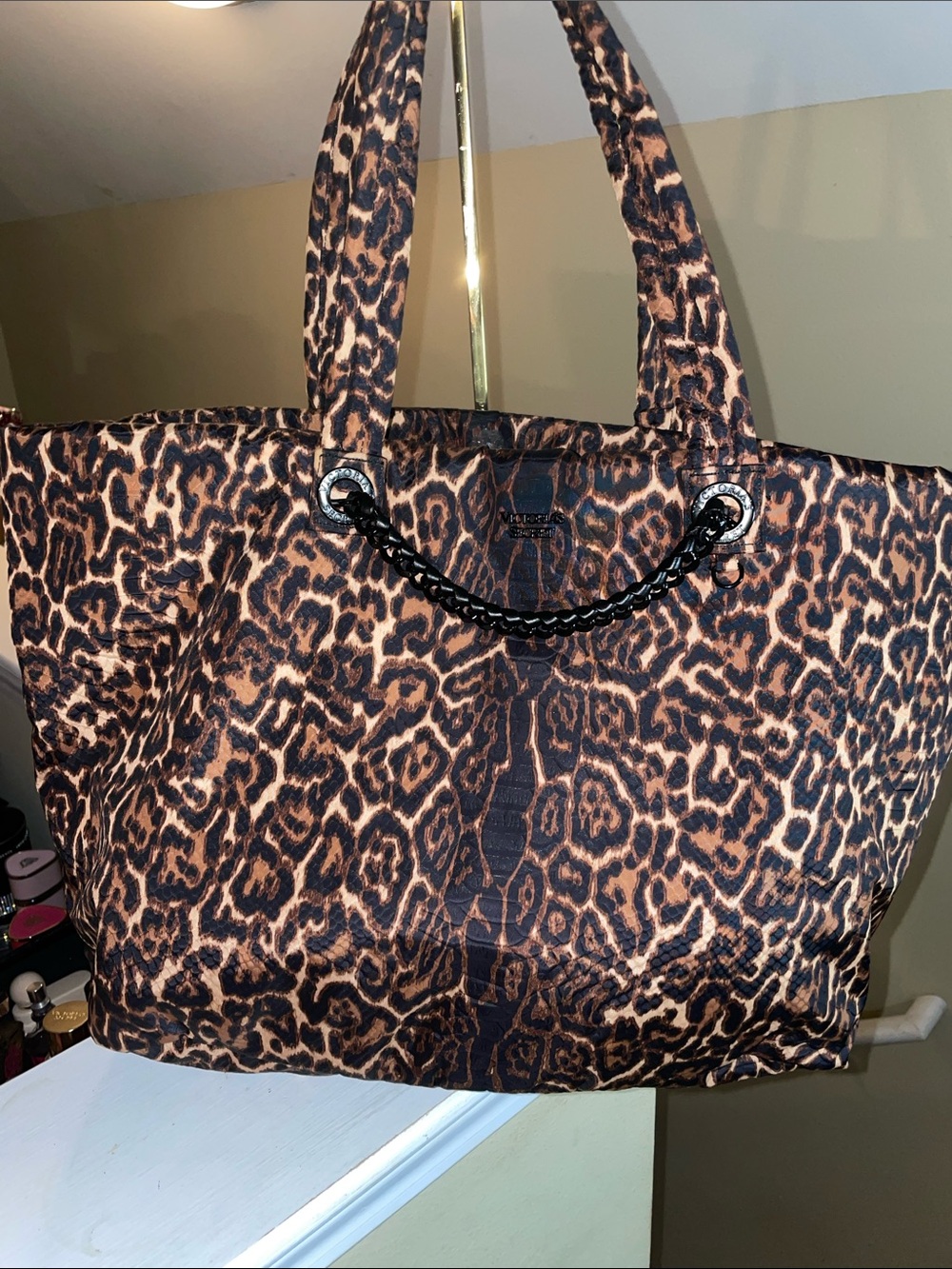 Victoria's Secret Leopard Print Tote in Brown and Black
